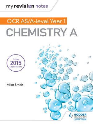 cover image of My Revision Notes: OCR AS Chemistry